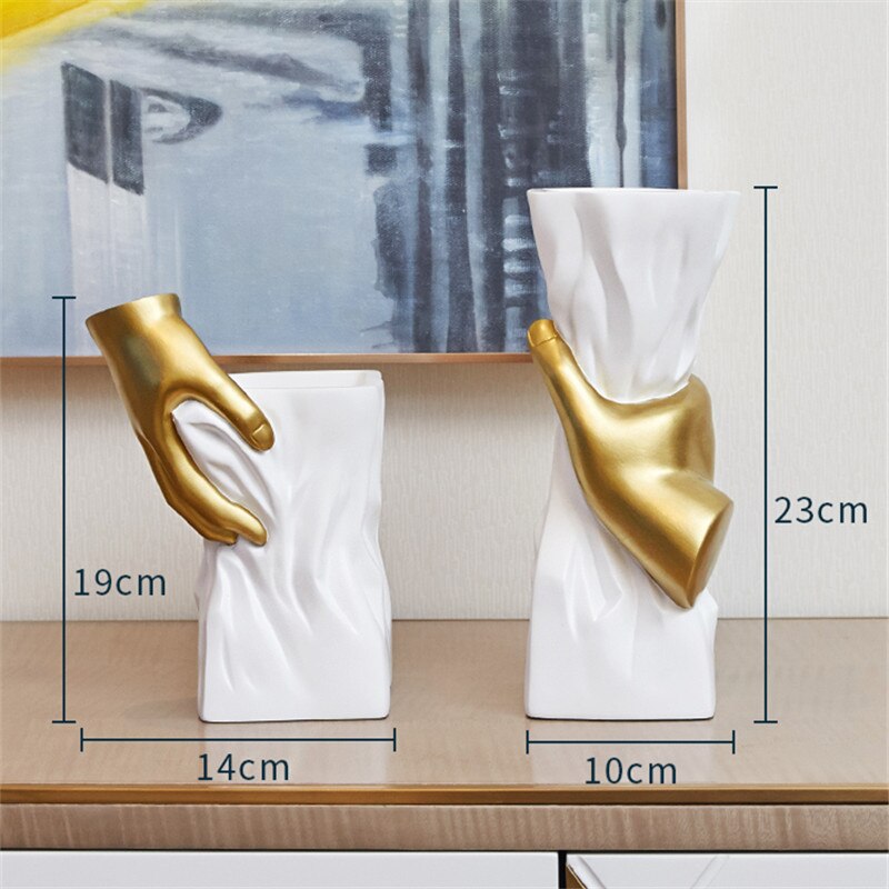 European-inspired Resin Vase