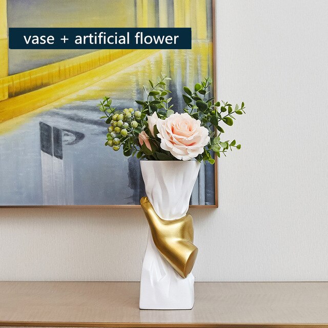 European-inspired Resin Vase
