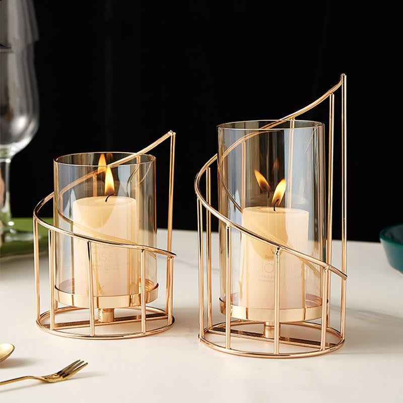 Wrought Iron Candle Holders
