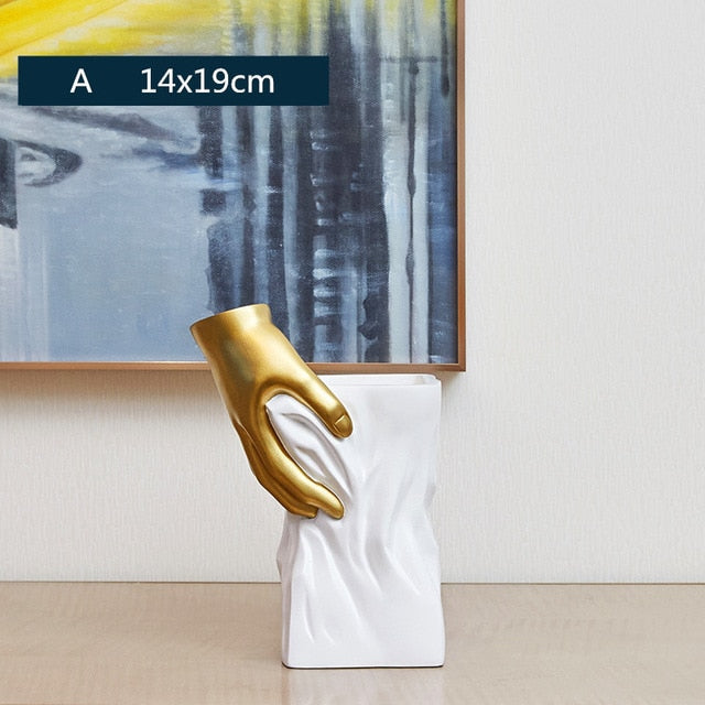 European-inspired Resin Vase