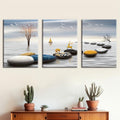 Triple Canvas Painting