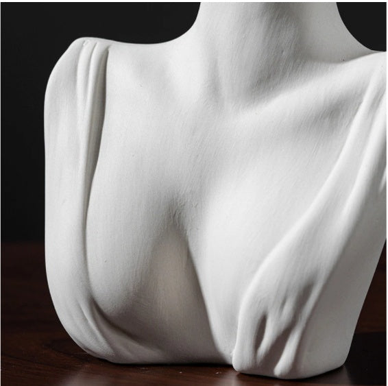 Human Face Ceramic Vase
