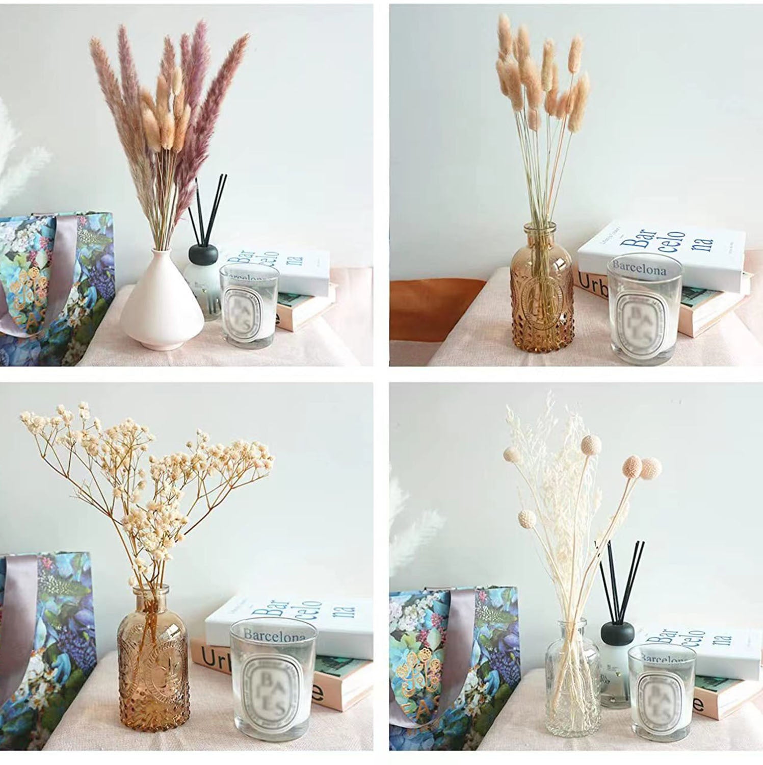 Dried Reed Flower Ornaments