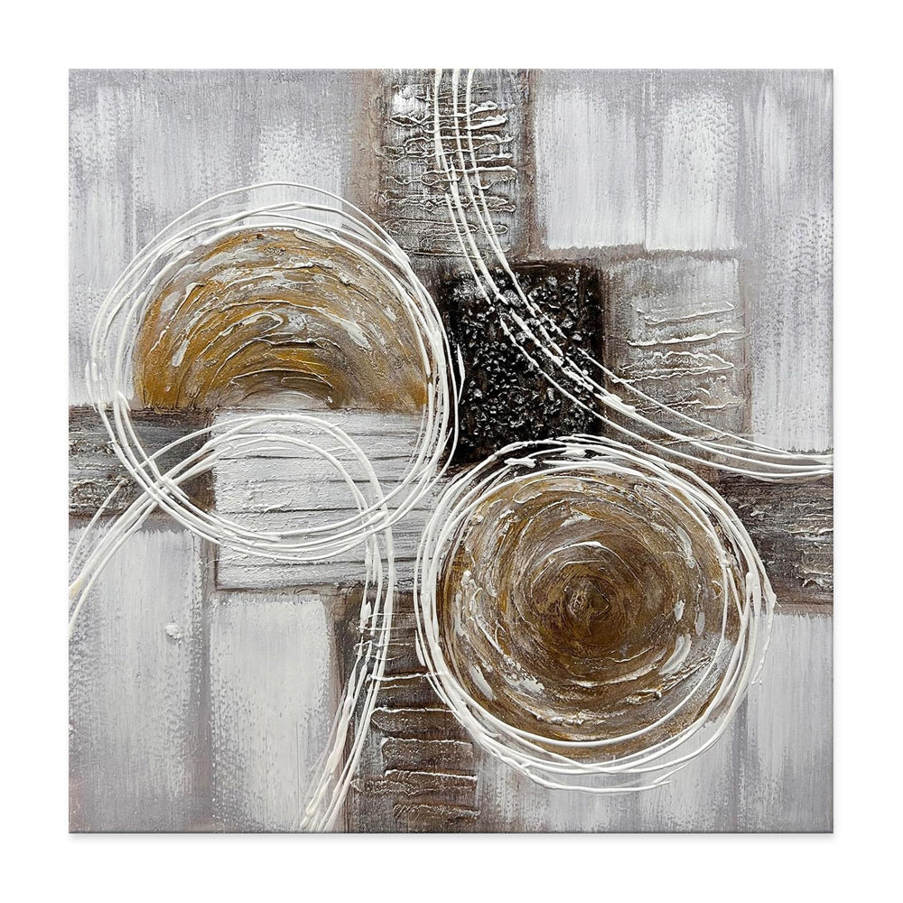 Modern Brown And Black Oil Painting