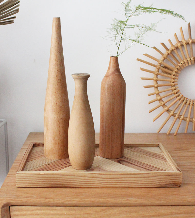 Solid Wood Vase