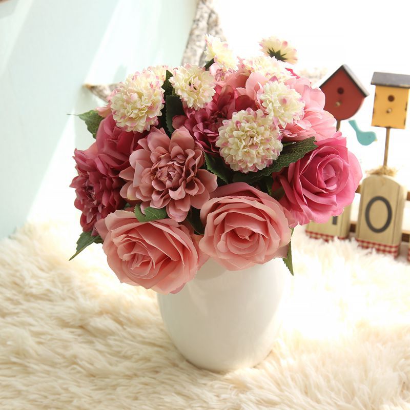 Artificial Dahlia Rose