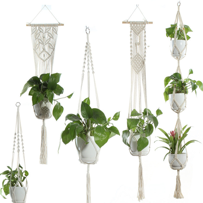 Cotton Rope Indoor Plant Hanger