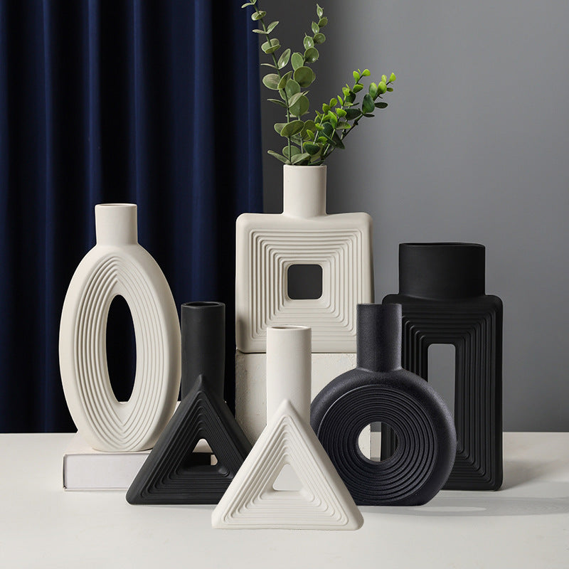 Geometric & Minimalist Ceramic Vase